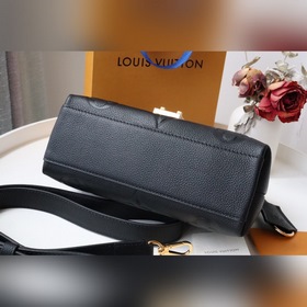 LV Модель M46008 Черный Первый слой кожи BB Сумка Большая сумка 