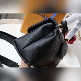 LV Модель M46008 Черный Первый слой кожи BB Сумка Большая сумка 