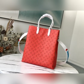 LV Артикул： M46112 Красная сумка-тоут с шелкографией в стиле ста