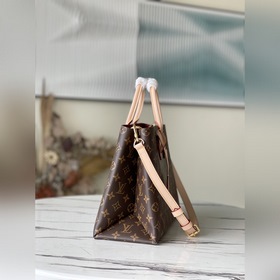 LV Артикул： M43551 Сумка-тоут из желтой кожи Эта практичная сум
