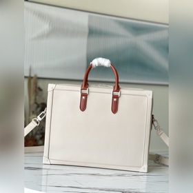 LV Модель： M44952 Серый чемодан Soft Trunk с шелкографией Квадра