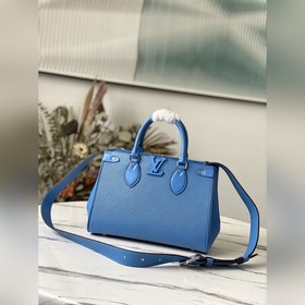 LV Модель： M56780 Синяя сумка Grenelle Tote Small Сумка из зерни