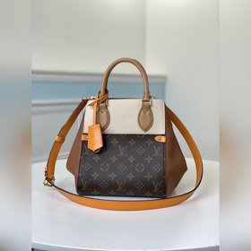 LV Модель M45376 Новая сумка Fold Tote Small Изготовлена из ткани