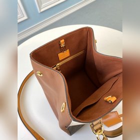 LV Модель M45376 Новая сумка Fold Tote Small Изготовлена из ткани