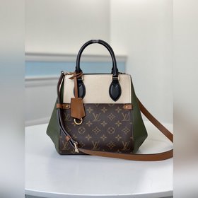 LV Модель M45388 Новая сумка Fold Tote Small Изготовлена из ткани