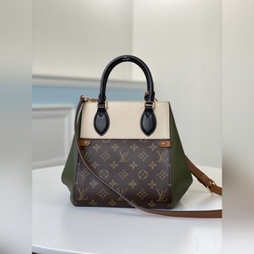 LV Модель M45388 Новая сумка Fold Tote Small Изготовлена из ткани
