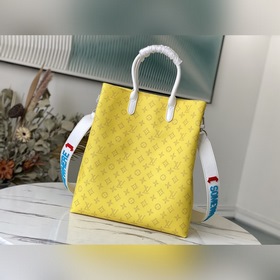 LV Модель： M46112 Желтый тоут-баг с шелкографией в стиле старинно