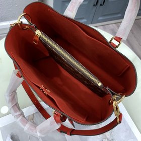 LV LU Flower tote сумка Модель： M43553 красный Эта практичная су