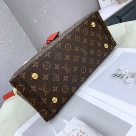 LV LU Flower tote сумка Модель： M43553 красный Эта практичная су