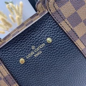 LV Новая сумка в шахматном стиле JERSEY N44041 Черный, пурпурный
