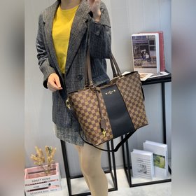 LV Новая сумка в шахматном стиле JERSEY N44041 Черный, пурпурный