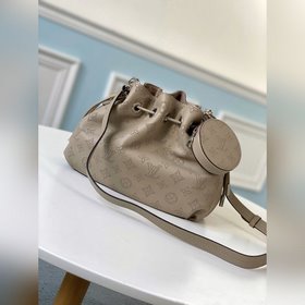 LV Модель M55798 Серая сумка-бакет Muria Изготовлена из перфориро