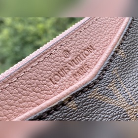 LV Артикул： M64125 Розовый Женская сумка Внешний слой из ткани с