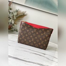 LV Модель： M64125 Красная дамская сумка Внешний слой из ткани с