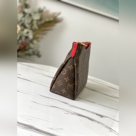 LV Модель： M64125 Красная дамская сумка Внешний слой из ткани с 
