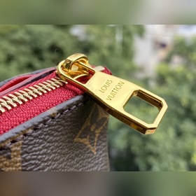 LV Модель： M64125 Красная дамская сумка Внешний слой из ткани с 