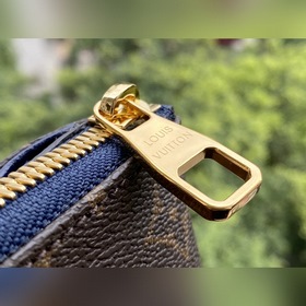 LV Модель： M64125 Синяя дамская сумка Внешний слой из ткани с по