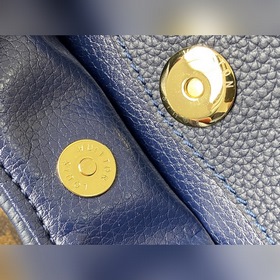 LV Модель： M64125 Синяя дамская сумка Внешний слой из ткани с по