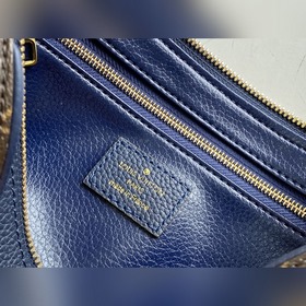 LV Модель： M64125 Синяя дамская сумка Внешний слой из ткани с по