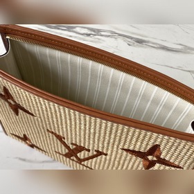 LV Артикул： M80351 Карамельный (плетеный) клатч Изготовлена из т