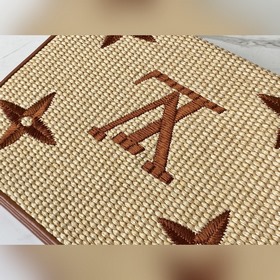 LV Артикул： M80351 Карамельный (плетеный) клатч Изготовлена из т