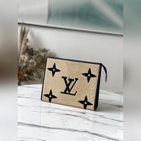 LV Артикул： M80351 Синяя (плетеная) сумка-клатч Изготовлена из т