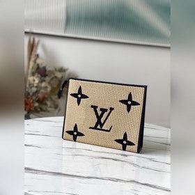 LV Артикул： M80351 Синяя (плетеная) сумка-клатч Изготовлена из т
