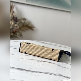 LV Артикул： M80351 Синяя (плетеная) сумка-клатч Изготовлена из т