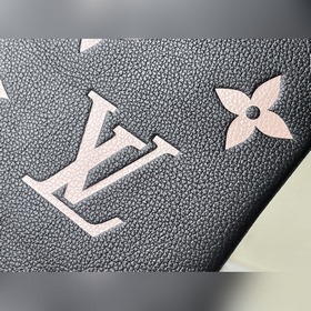 LV Модель： M81292 Черный Кожаный клатч среднего размера Изготовл