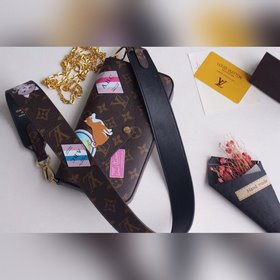 LV POCHETTE FELICIE Сумка Модель M61276 Стиль «маленькая собачка»
