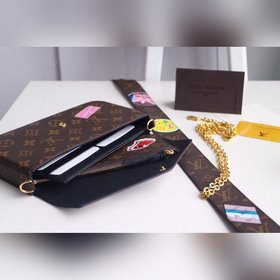 LV POCHETTE FELICIE Сумка Модель M61276 Стиль «маленькая собачка»