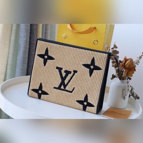 LV Артикул： M80351 Клатч Плетение Изготовлена из ткани Monogram
