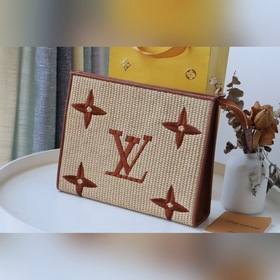 LV Артикул： M80351 Сумка-клатч Плетение Изготовлена из ткани Mon
