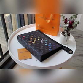 LV модель M61692 с ручной росписью виде радуги Сумка POCHETTE VO