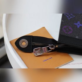 LV модель M61692 с ручной росписью виде радуги Сумка POCHETTE VO