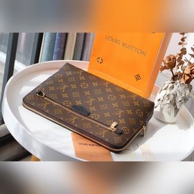 LV Модель： M60417 Новая сумка-клатч Изготовлена из ткани Damier