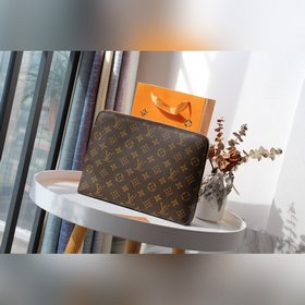 LV Модель： M60417 Новая сумка-клатч Изготовлена из ткани Damier 