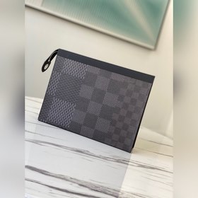 LV Артикул： N41696 Черная сумка Pochette Voyage среднего размера
