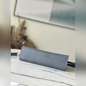 LV Артикул： M81556 Серый кожаный клатч Серия сумок Сумки Клатч