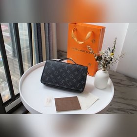 LV Модель M41503 Черная сумка с одним застежкой-молнией Сверхфун