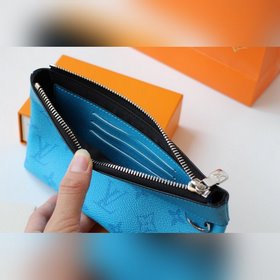 LV Модель M44323 Сшитый из синих частей DISCOVERY POCHETTE Мален