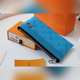 LV Модель M44323 Сшитый из синих частей DISCOVERY POCHETTE Мален