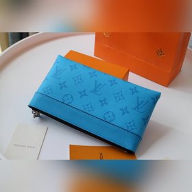LV Модель M44323 Сшитый из синих частей DISCOVERY POCHETTE Мален