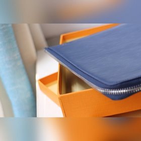 LV POCHETTE JOUR Большая сумка Модель N41501 Синий с волнистым уз