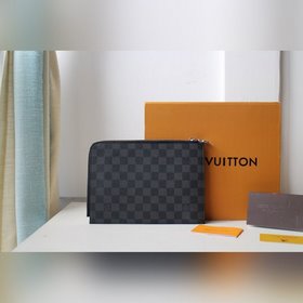 LV POCHETTE JOUR Маленькая сумка Модель N60113 Black Graphite С