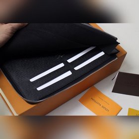 LV POCHETTE JOUR Маленькая сумка Модель N60113 Черный с волнисты