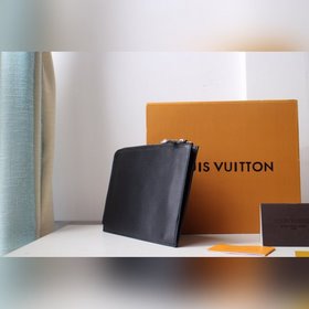 LV POCHETTE JOUR Маленькая сумка Модель N60113 Черный с волнисты