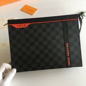 LV Модель： N60241 41696 Кожаная сумка Pochette Voyage среднего р
