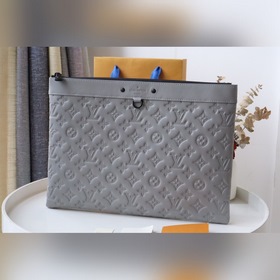 LV сумка Артикул M62903 Серый с тиснением Изготовлена из паруси