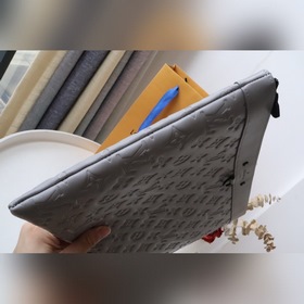 LV сумка Артикул M62903 Серый с тиснением Изготовлена из паруси